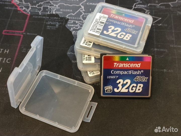 Transcend CF 32 gb 400x + коробка