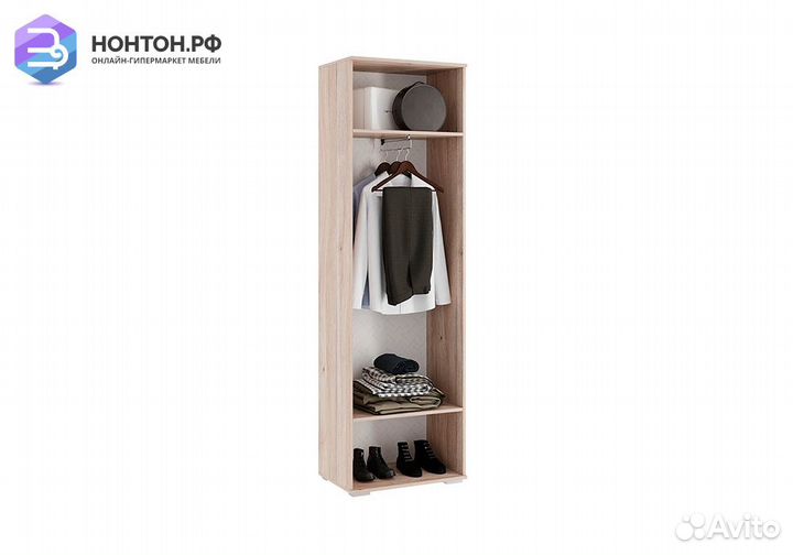 Шкаф двухдверный Лайк 08.01 дуб мария / фуксия