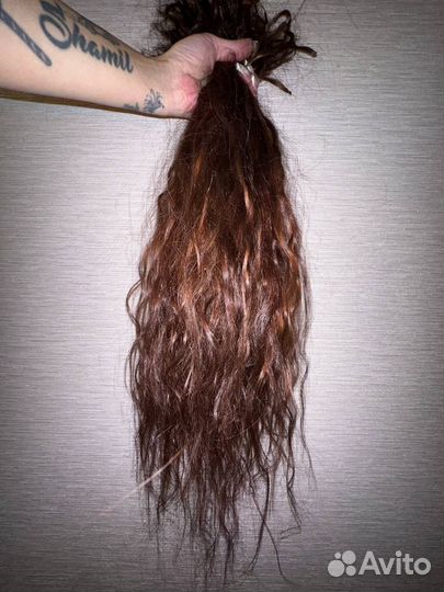 Волосы для наращивания 60 см бу