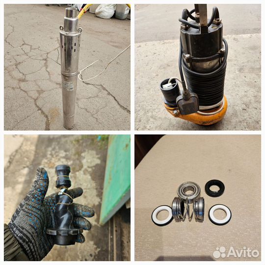 Скважинные и дренажные насосы, з/п к ним