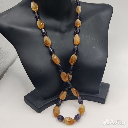 Бусы цитрин