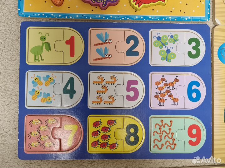 Детские развивающие вкладыши