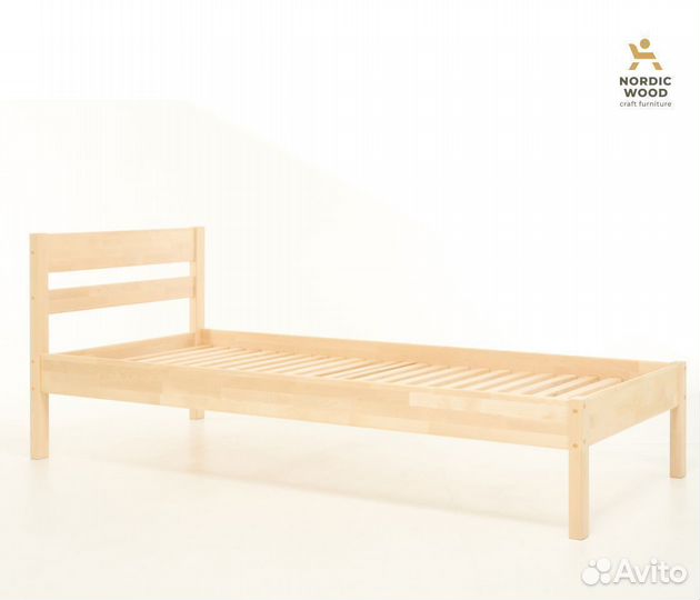 Кровать из массива березы 120x200