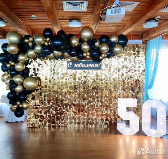 Фотозона из пайеток блестящая продажа