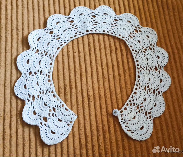 Кружевной воротник ручная работа