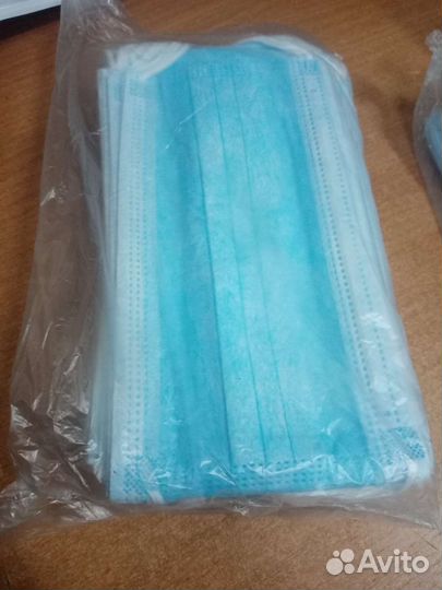 Маска одноразовая медицинская 3-х слойная