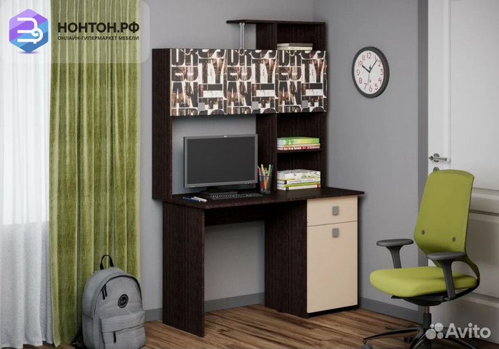 Уголок школьника Паскаль-2 венге / фотопечать Брау