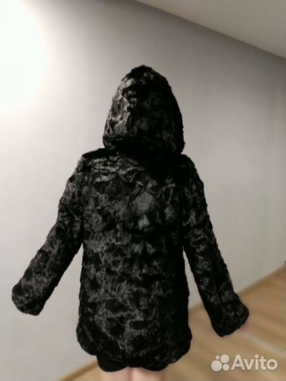 Шуба норковая с капюшоном 44 46 короткая