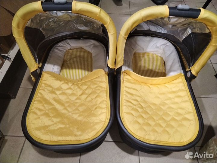 Коляска для двойни UppaBaby vista, 2 в 1