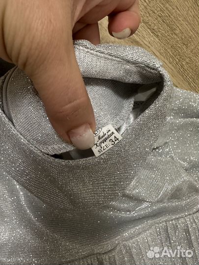 Платье для девочки блестящее