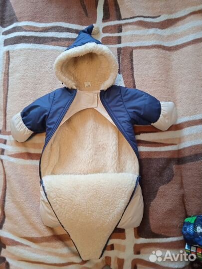 Зимний комбинезон конверт р 68-74