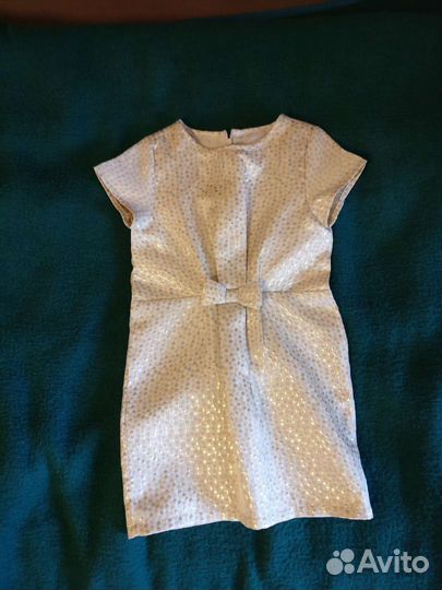 Платье из парчи для девочки 5-6л