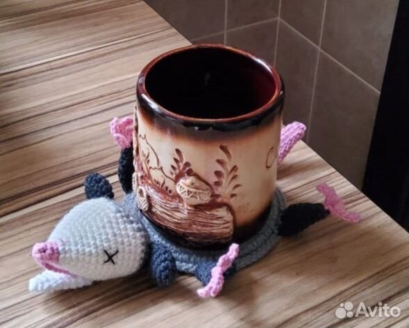 Подставка под кружку опоссум (ручная работа)
