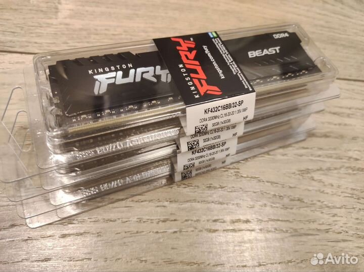 Оперативная память DDR4 32 GB 3200 MHz Kingston