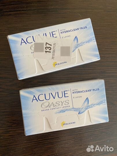 Линзы acuvue oasys 0,75 и 1,75