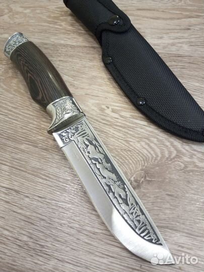 Новый нож для охоты и рыбалки, в чехле
