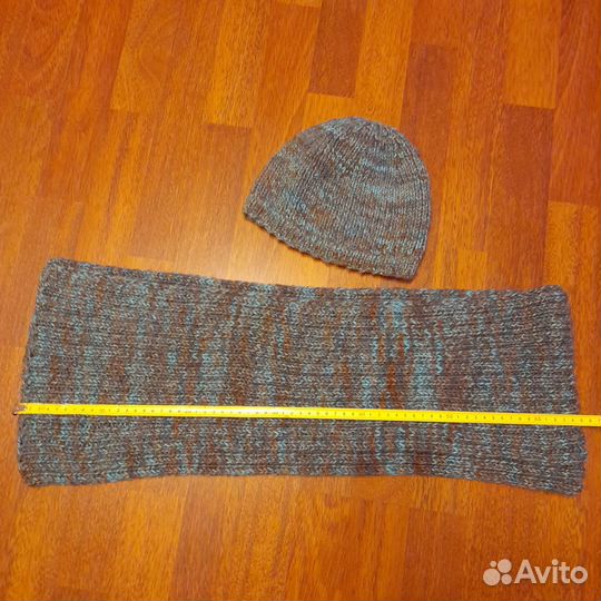 Шапка и шарф ручная вязкаДля мужчин и женщин