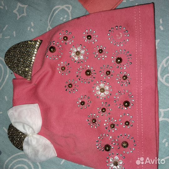 Шапочка для девочки 2-4 года