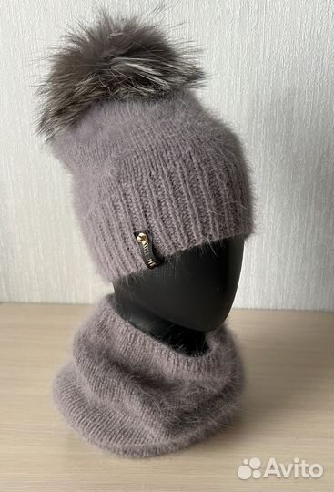 Шапка, варежки, бактус, снуд