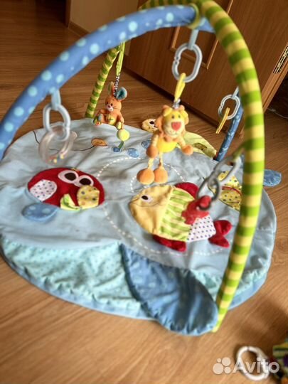 Развивающий коврик, водный коврик и мягкие кубики