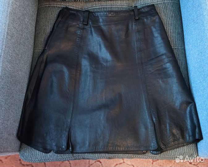 Кожаная юбка натуральная 44 размер