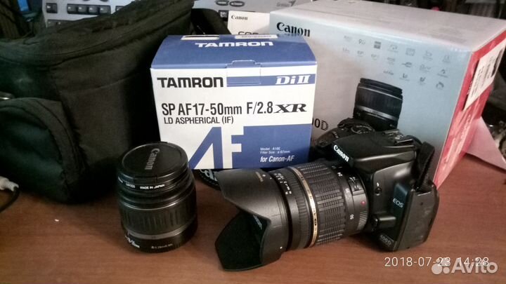 Canon 400d и 2 объектива