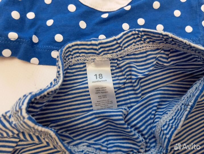 Летний комплект carters 18мес. 86