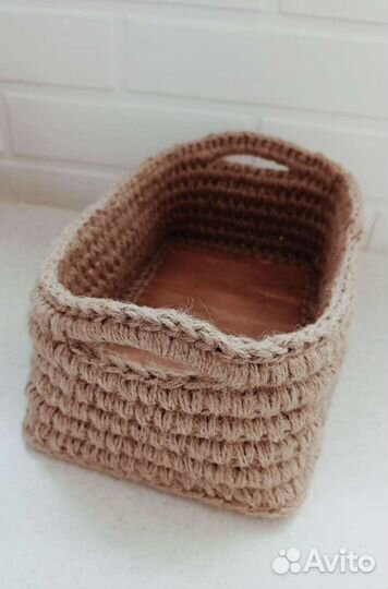 Корзина из джута