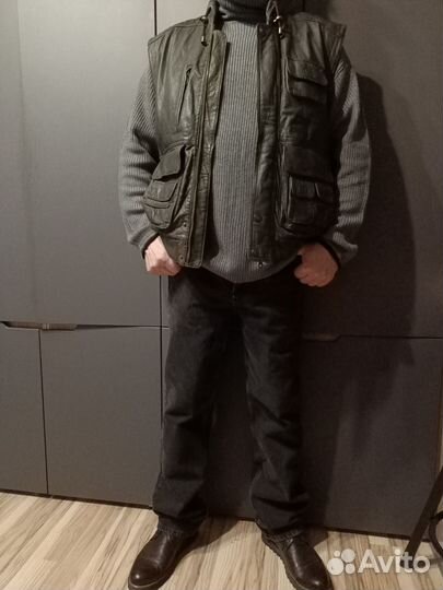 Nature's Best,56,Кожанный жилет мужской