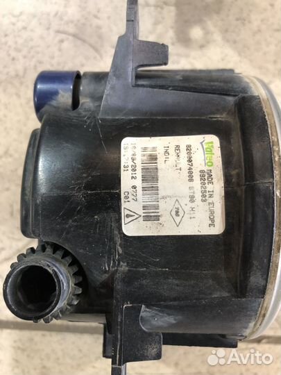 Противотуманные фары renault duster