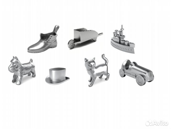 Железные фигурки фишки монополия