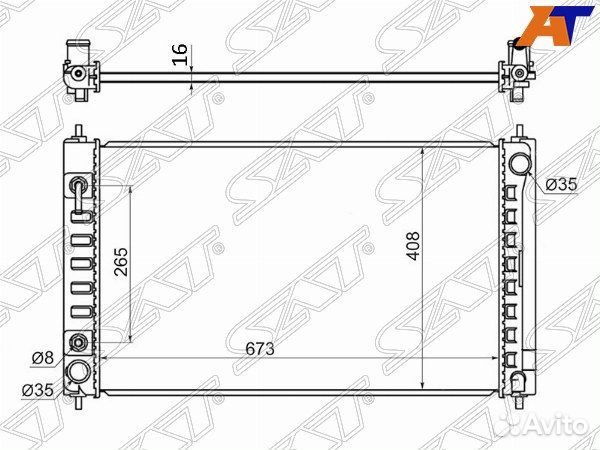 Радиатор nissan, nissan teana, nissan teana J32 08