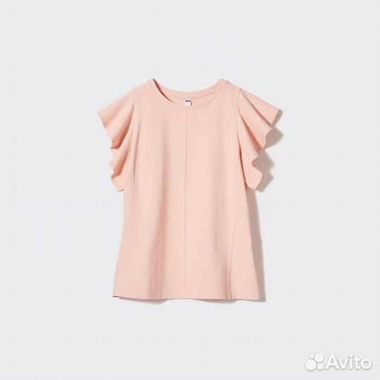 Блузка женская Uniqlo Women Ruffle Sleeve T-shirt