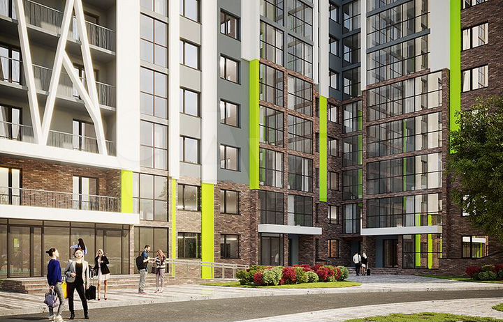 3-к. квартира, 69,5 м², 6/16 эт.