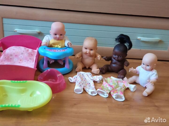 Пупсы одним лотом (все резиновые)