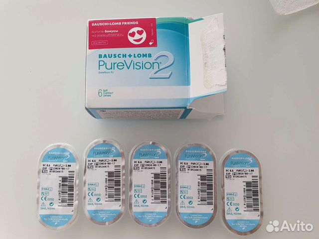 Линзы Bausch+Lomb Pure Vision 2