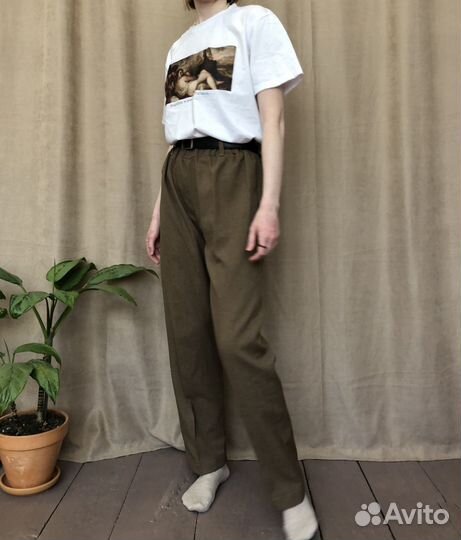 Льняные брюки M летние