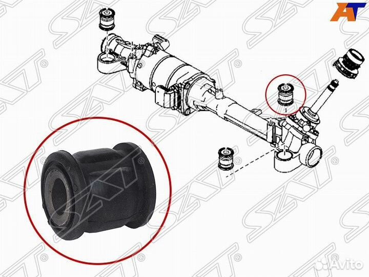 Сайлентблок рулевой рейки mazda 6 08-13 ST-GDK6-32