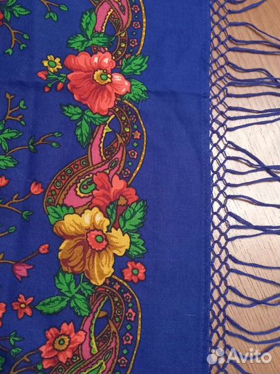 Павловопосадский платок, шерсть (Новый)