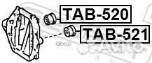 Сайлентблок опоры дифференциала TAB-521 TAB-521