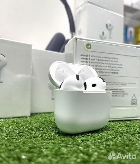 Apple airpods 4 с шумоподавлением