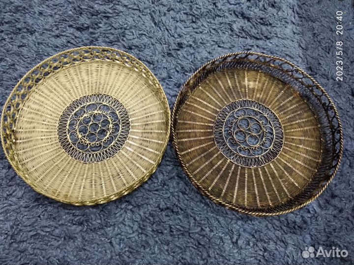 Ваза конфетница, фруктовница хлебница. Скань. СССР