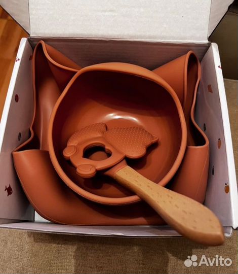 Силиконовая детская посуда