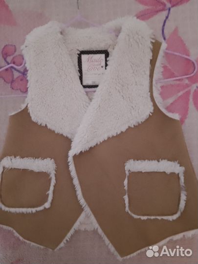 Жилетка для девочки 98 104