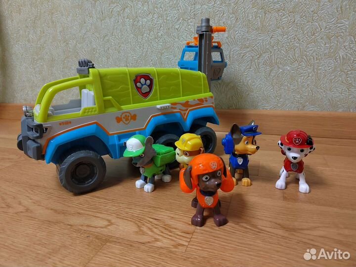 Автомобиль щенячий патруль с щенками