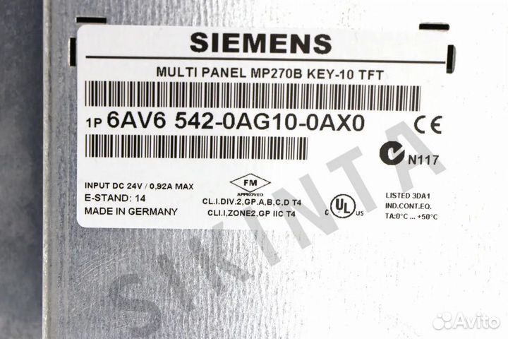 Siemens Simatic HMI Multi Panels 6AV6643-0CD01-1AX