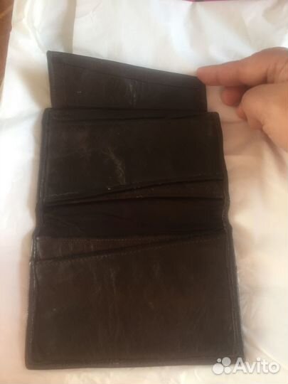 Винтажное портмоне из натуральной кожи