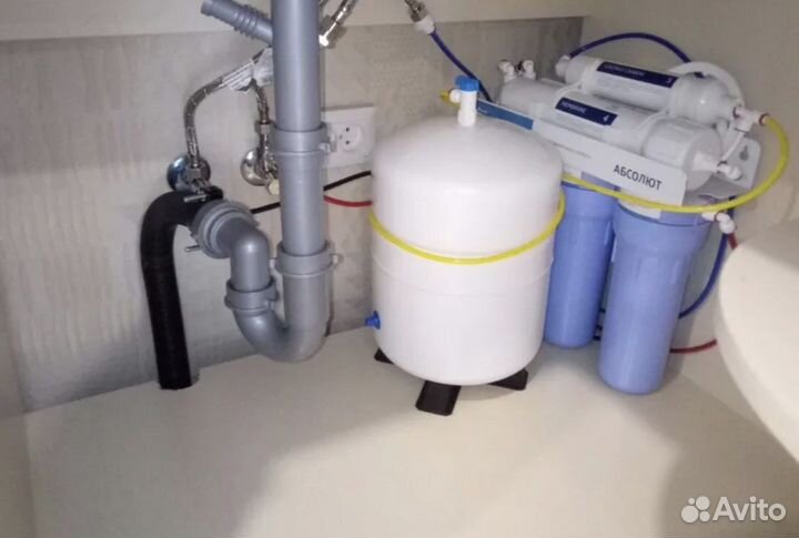 Монтаж обратного осмоса и замена картриджей
