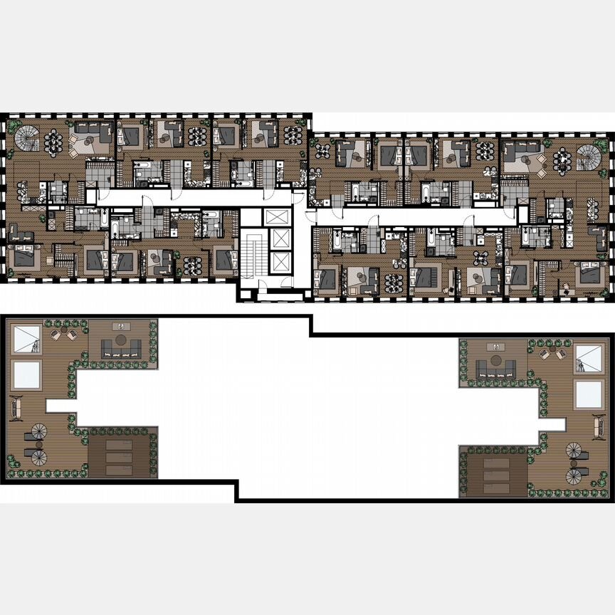 1-к. апартаменты, 56,7 м², 23/23 эт.