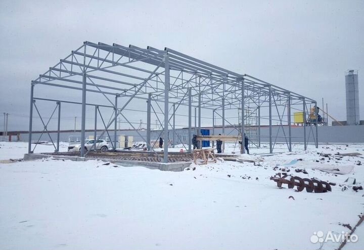 Ангар быстровозводимый из сэндвич панелей